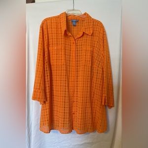 NAPA VALLEY LADIES TOP ORANGE